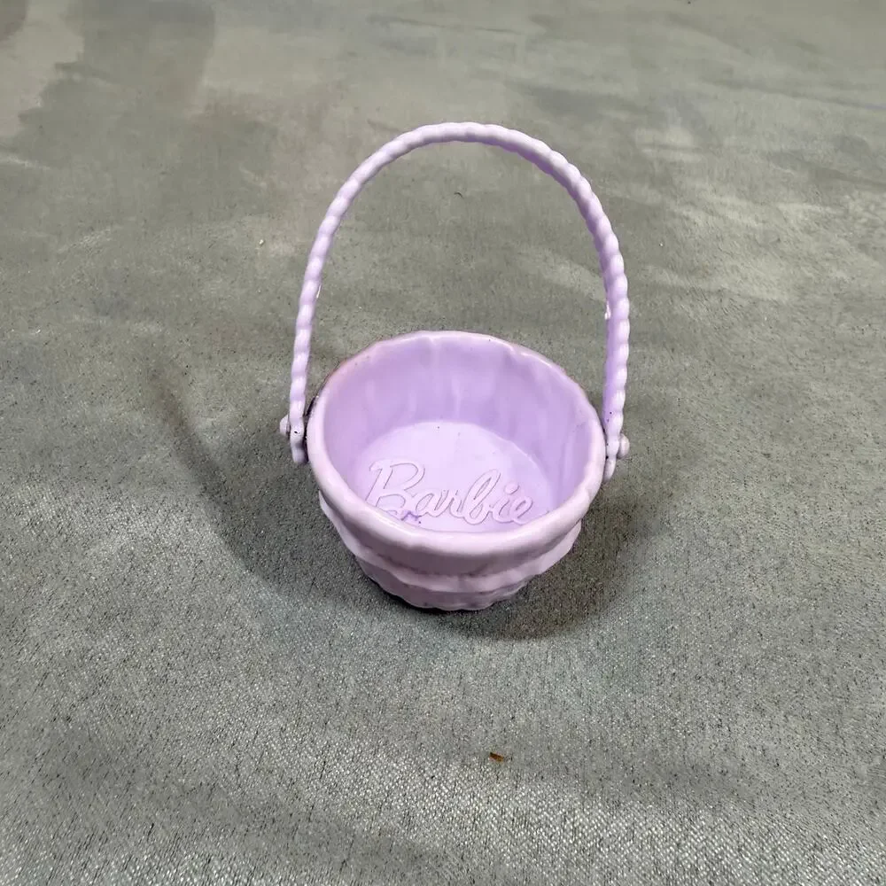 Barbie Purple Basket Mattel 2020 Mini Toy Doll Accessory Easter